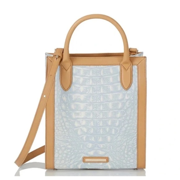 Brahmin Handbags - NWT Brahmin Moira Light Denim Quinze Top Handle Crossbody Tote with Dustbag